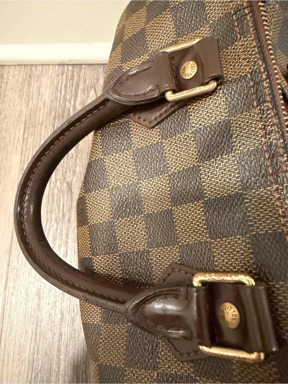 Authentic Louis Vuitton Speedy 25 Damier Ebene – Made in France
